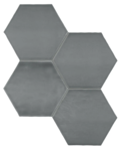 Teramoda Charcoal 6in Hex Glossy