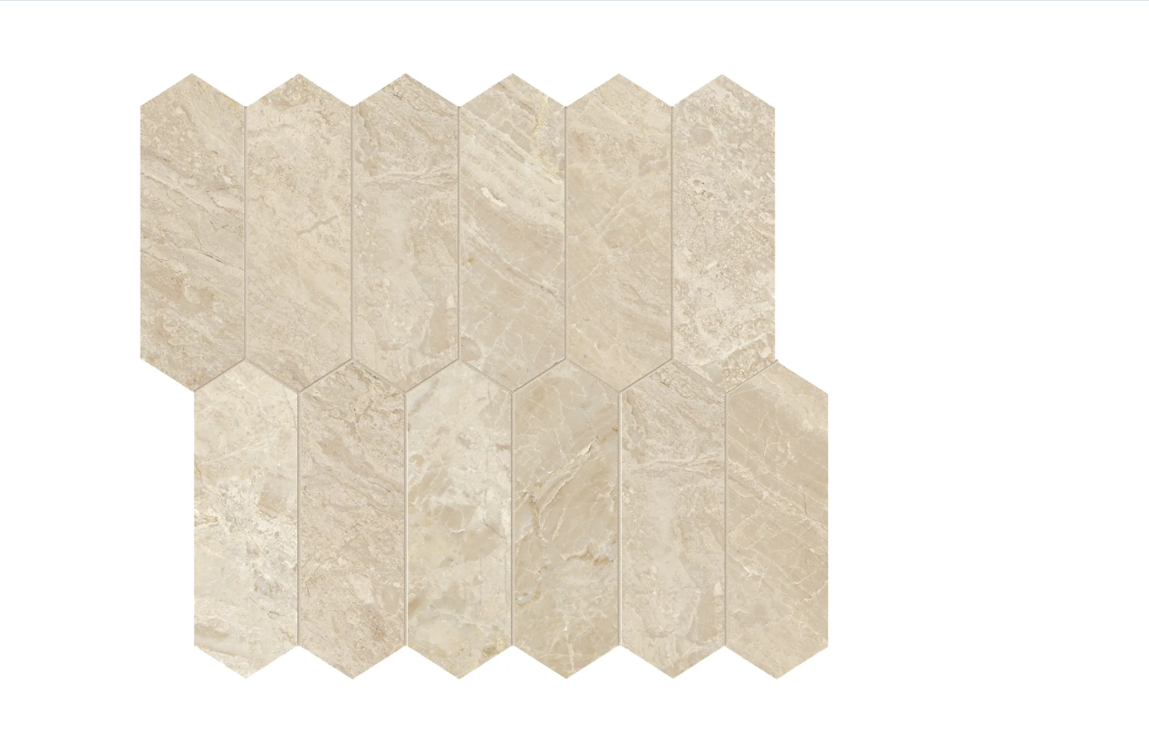 Impero Reale - Marble 2x6 Picket Mosaic Honed, Polished
